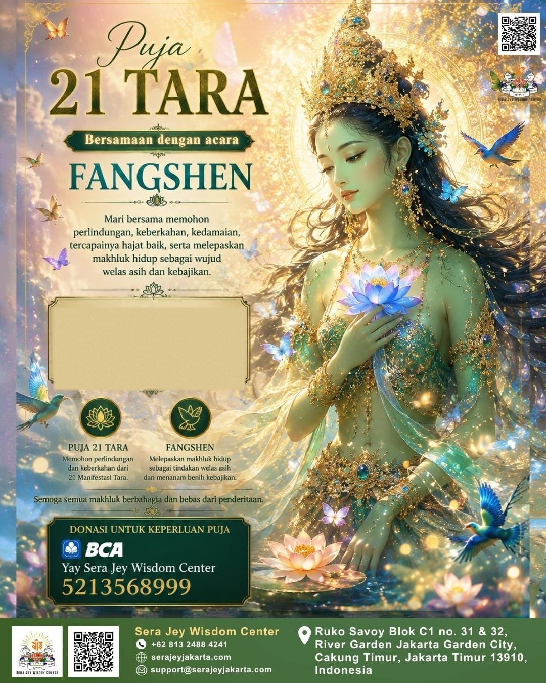 Puja 21 Tara & Fangshen · Protection and Life-Release