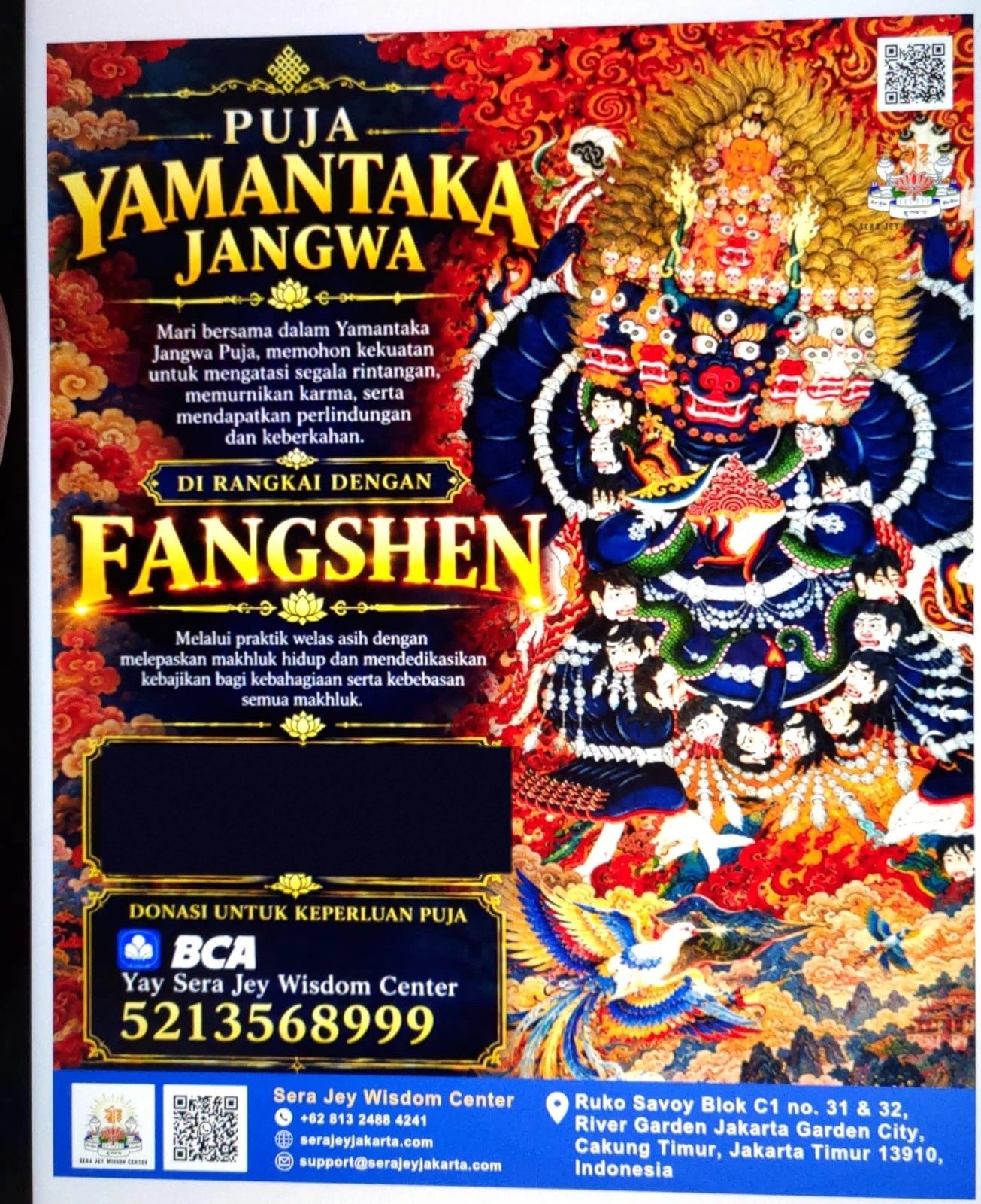 Puja Yamantaka Jangwa & Fangshen · Protection and Purification